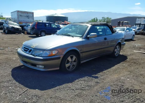 2002 Saab 9-3 Se из США, поврежденный, VIN YS3DF78K727009327